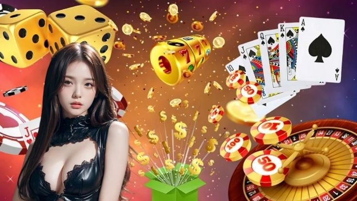 Layar permainan The Dog House menampilkan gulungan dengan simbol anjing dan hadiah